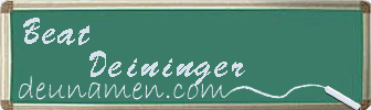 Beat Deininger Visitenkarte
